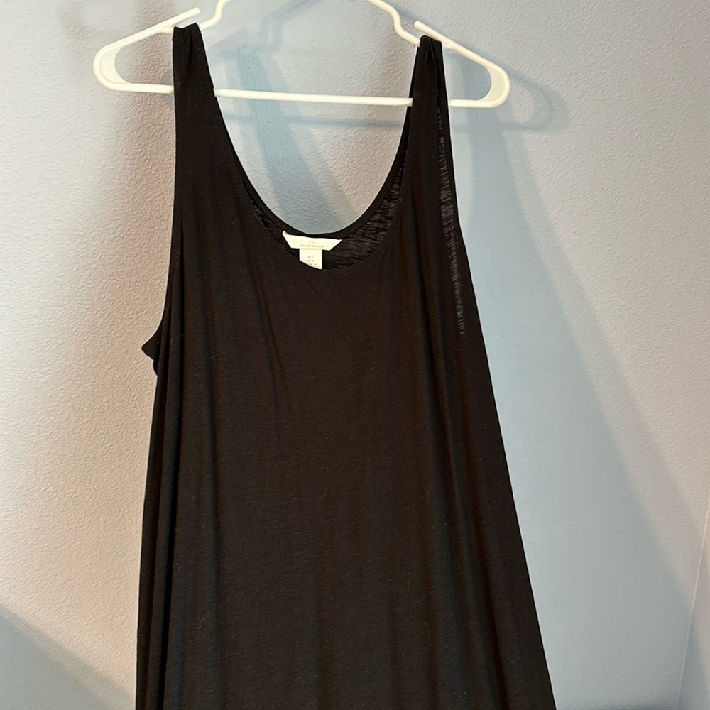 H&M black maxi dress with slits at bottom